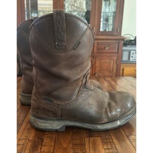 Ariat Men's Brown Work Waterproof Composite Toe Boots 15 EE WORN! Needs Insoles